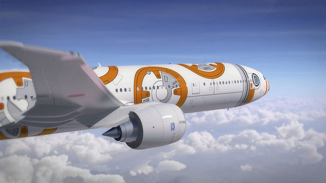 Авиакомпания ANA раскрасит под "Звездные войны" еще два самолета