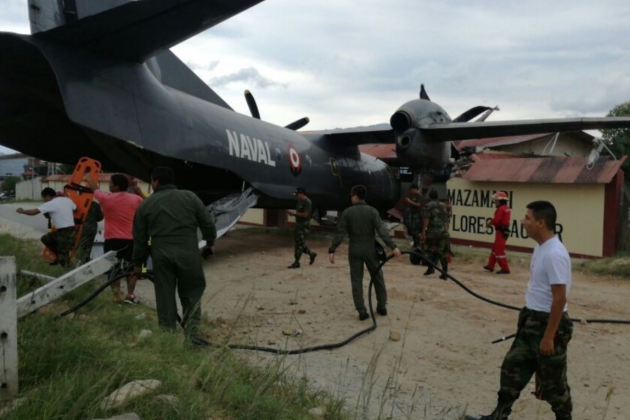 Военный самолёт протаранил базу полиции в Перу