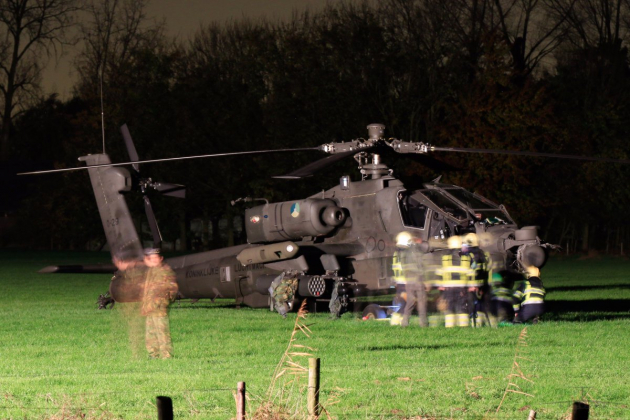 В Нидерландах потерпел крушение вертолёт Apache