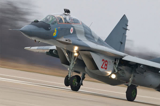 На востоке Польши разбился истребитель МиГ-29
