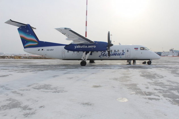 Самолёт авиакомпании "Якутия" совершил аварийную посадку в Якутске