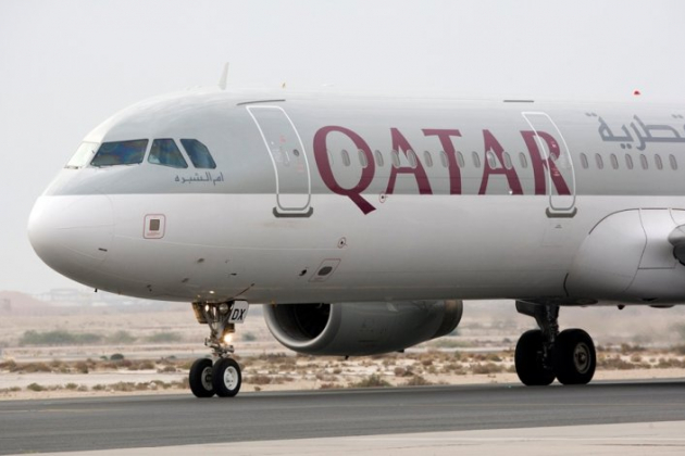 Самолёт "Qatar Airways" загорелся во время обслуживания
