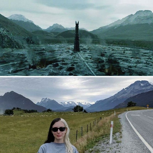 Фанатка посещает Новую Зеландию и фотографирует ТОЧНЫЕ места съемок трилогии «Властелин колец»