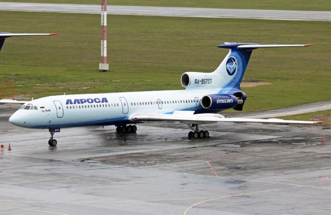 ФОТО: Второй самолет Ту-154М авиакомпании "Алроса" получил новую ливрею