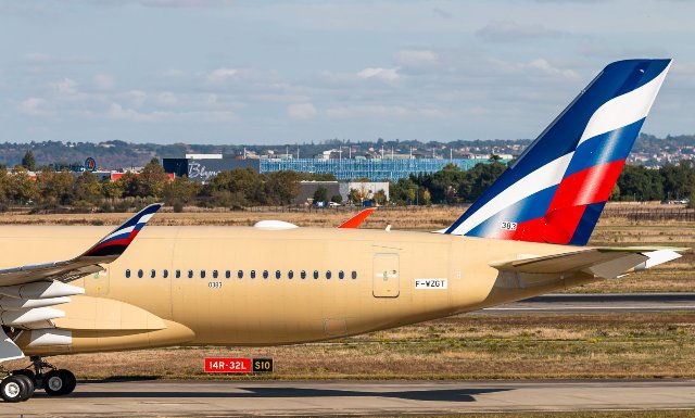 ФОТО: A350 "Аэрофлота" в Тулузе