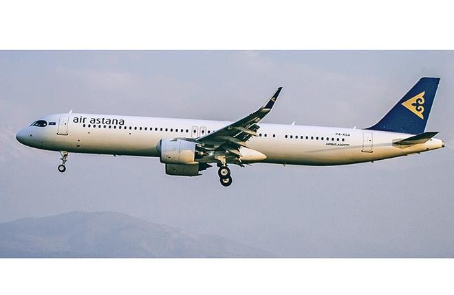 Очередной новый "дальнобойный" A321LR пополнил флот авиакомпании Air Astana
