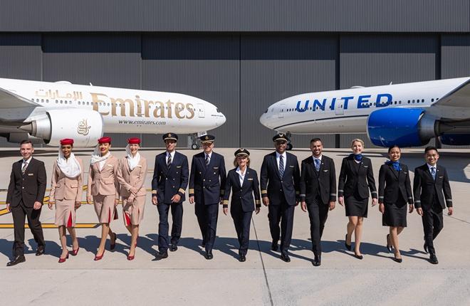 United Airlines, Emirates и flydubai неожиданно договорились о сотрудничестве