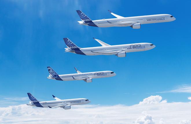 Airbus установил абсолютный рекорд по количеству заказов на самолеты